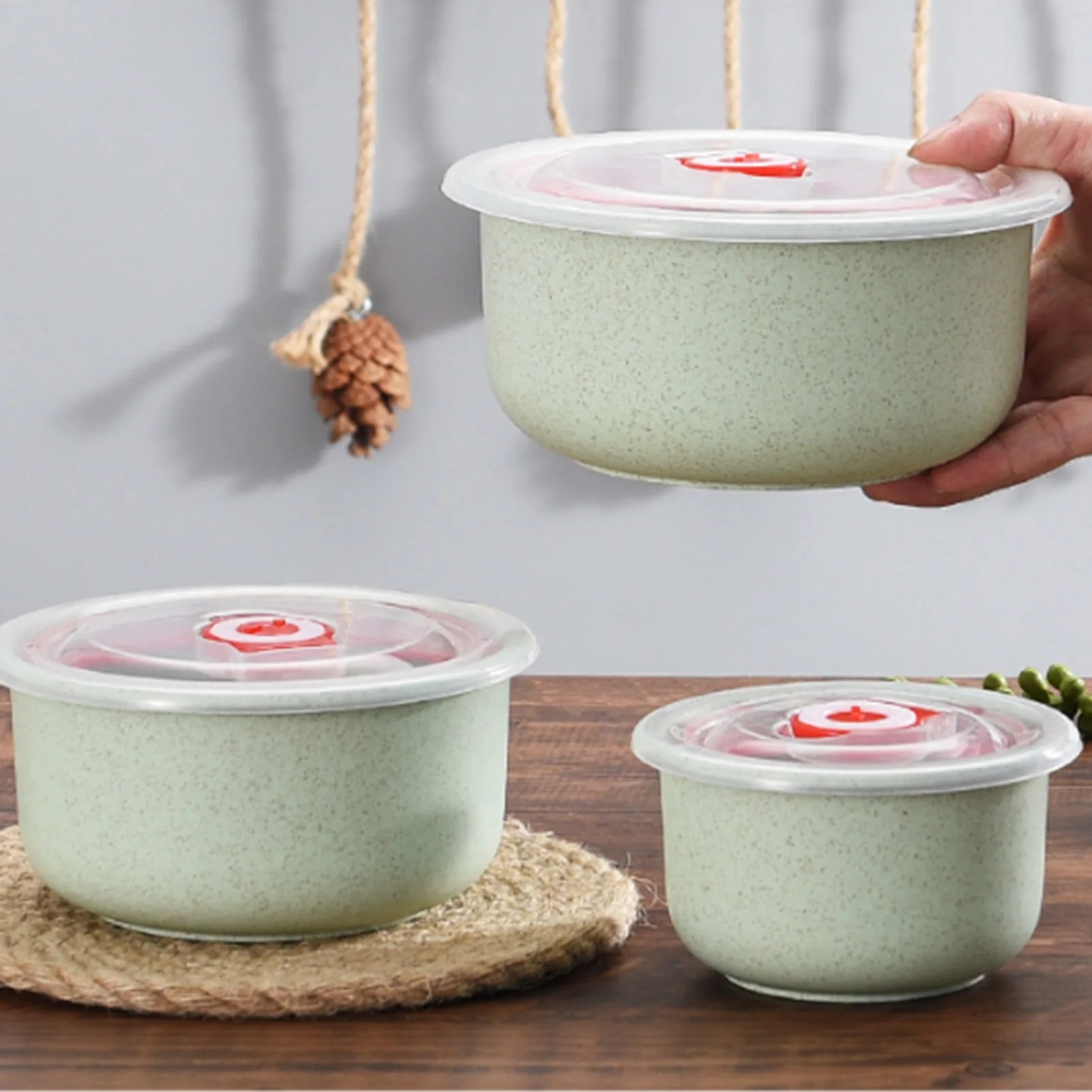 음식 보관 용기 3개, 뚜껑이 있는 도시락통, 요리용  - Food Storage And Preparation 리뷰 및 가격