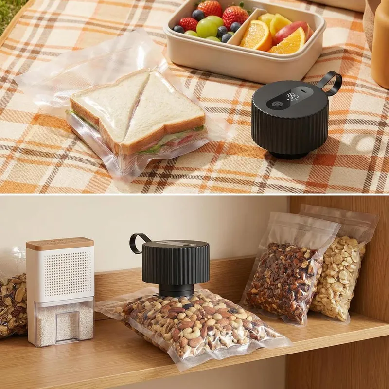 전기 메이슨 자 진공 밀봉기 키트 3-in-1 휴대용  - Food Storage Jars & Containers 리뷰 및 가격